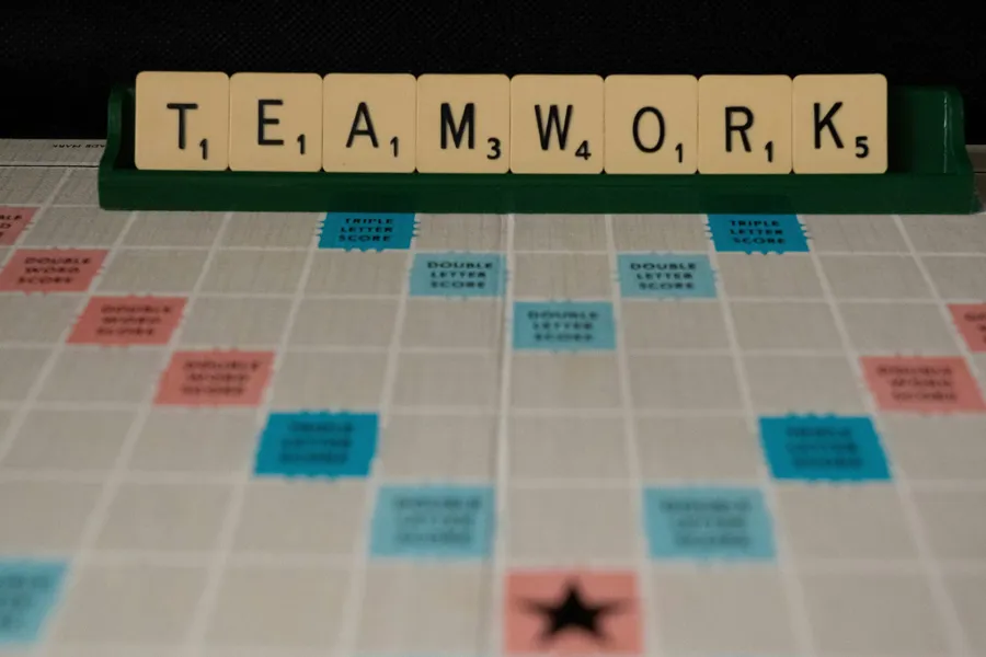 Et nærbilde av et spillebrett