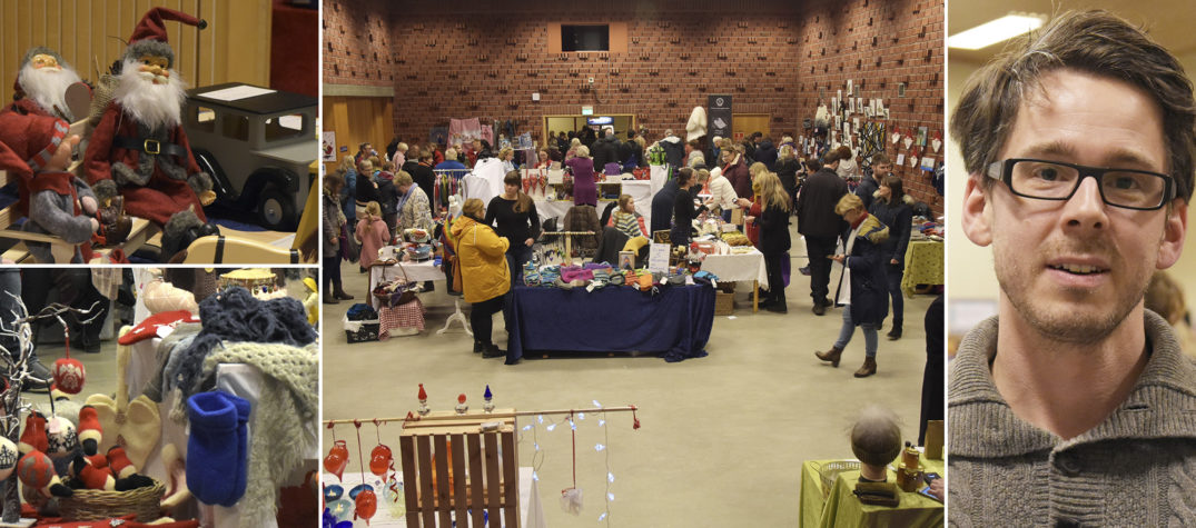 En mann som tar en selfie