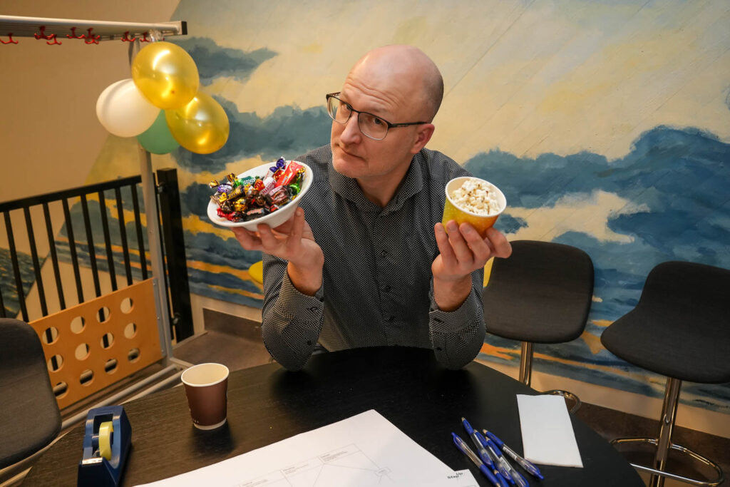 Magnus Engeset med twist og popcorn