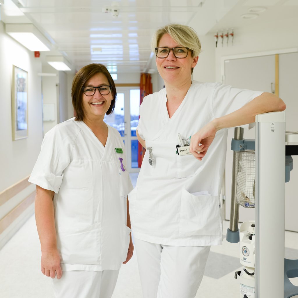 Mona Mørkved og Anne Grethe Mortensen.