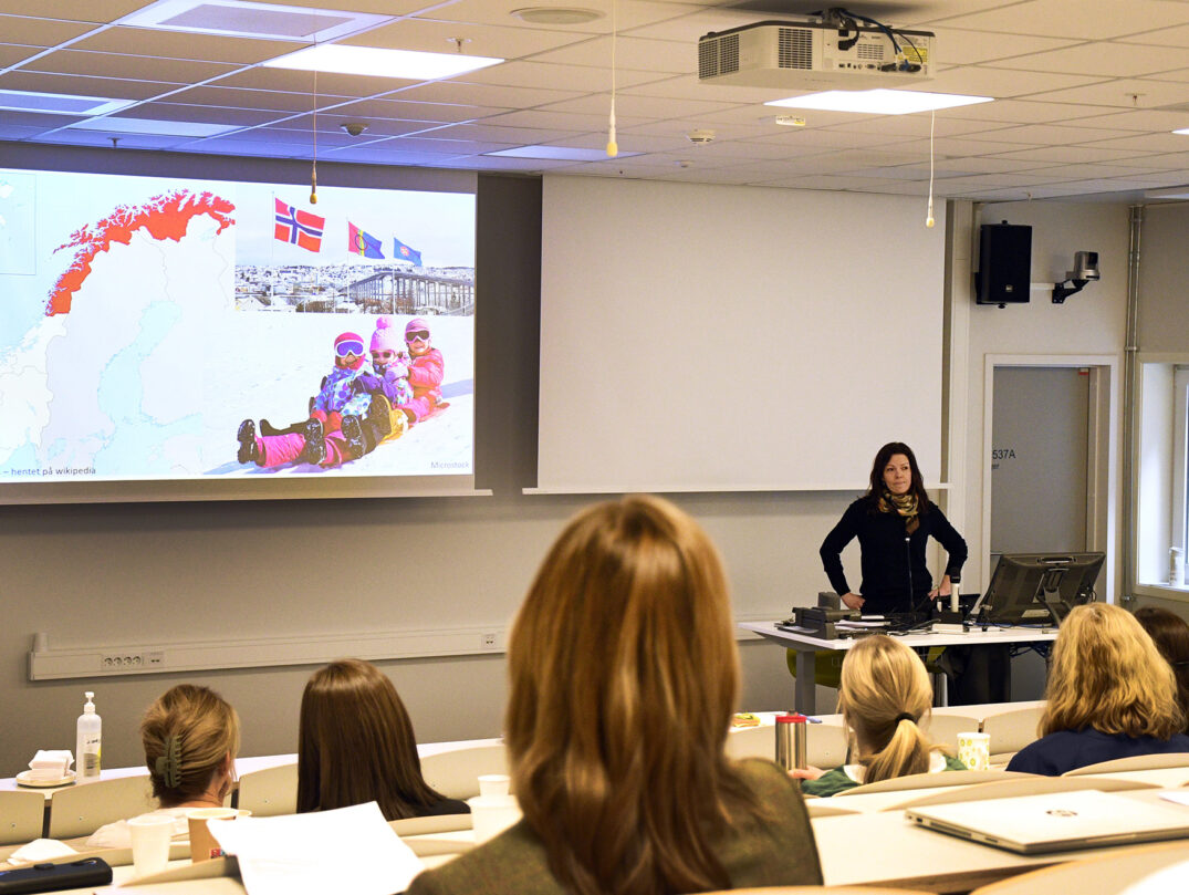 En person som underviser en klasse