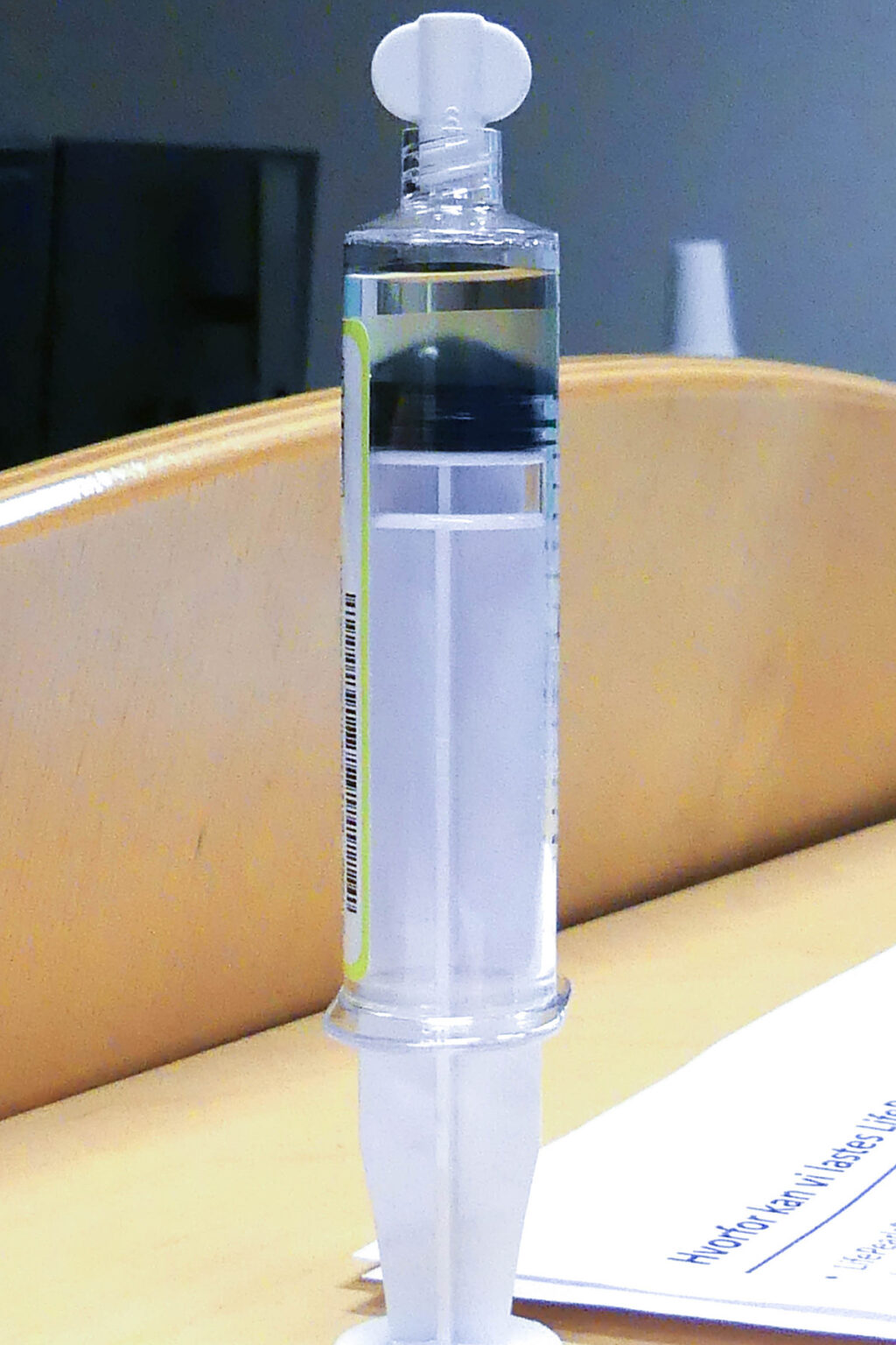 Dummysprøyte for mikrokuler