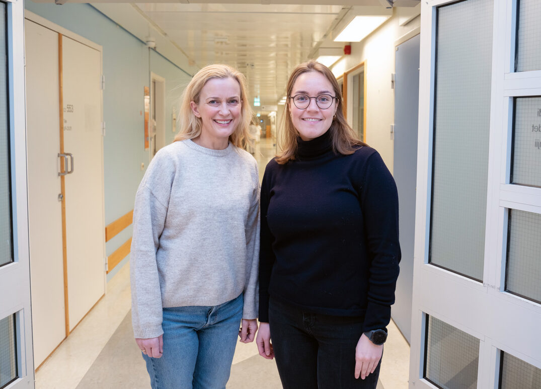 Live og Tone utdanner seg som jordmødre ved UiT og har utdanningsstilling ved UNN.