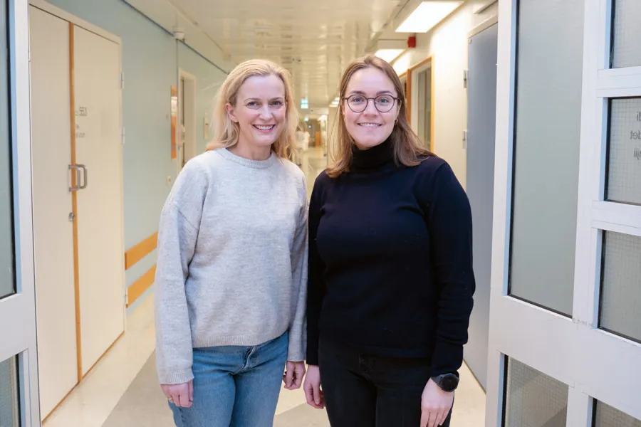 Live og Tone utdanner seg som jordmødre ved UiT og har utdanningsstilling ved UNN.