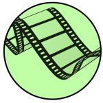 En svart og hvit tennisball