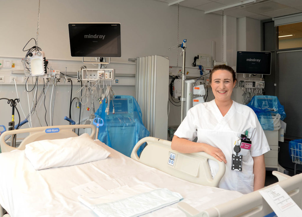 En person i sykehuskjole