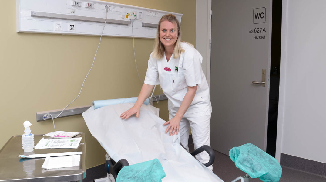 En person i en sykehusseng