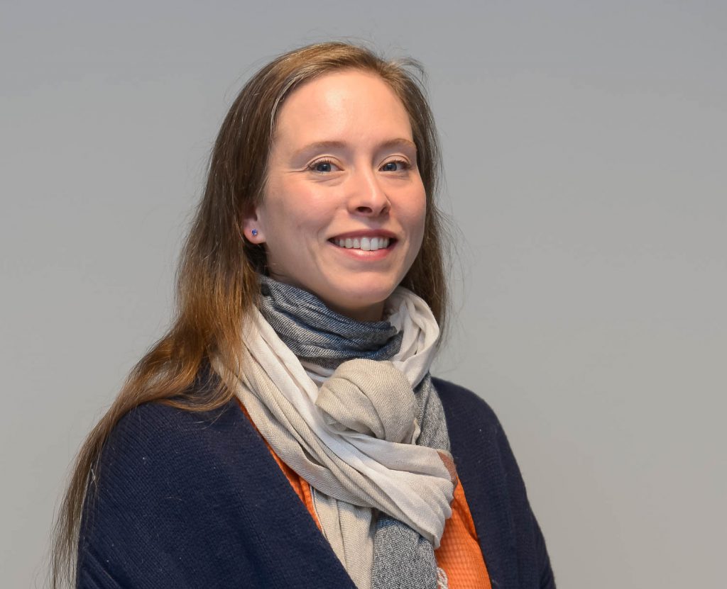 En kvinne med skjerf