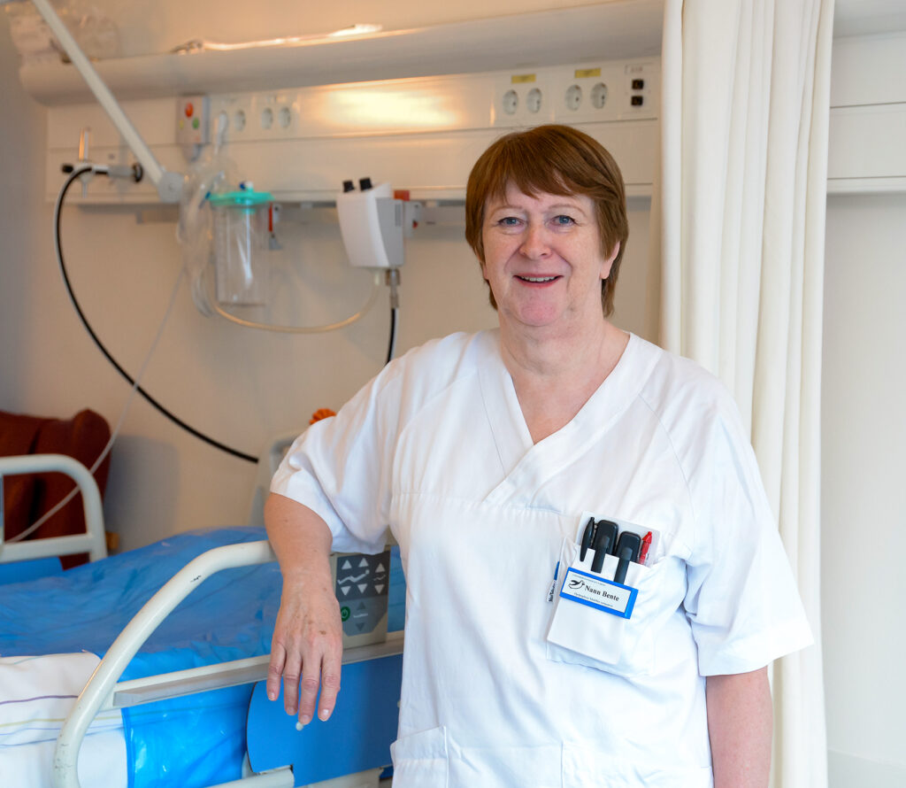 En person i en sykehusseng