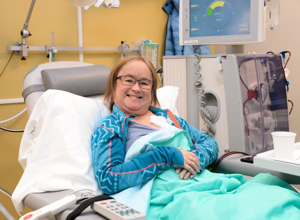 En person i en sykehusseng