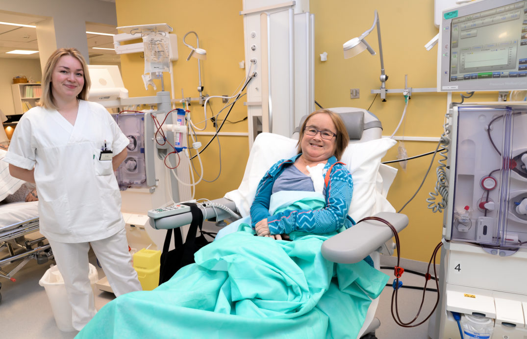 En person i en sykehusseng