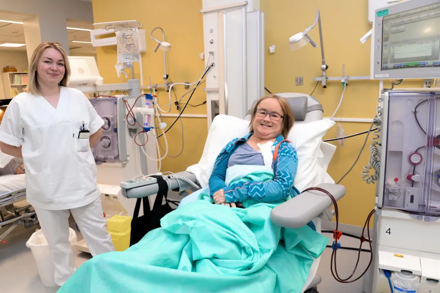 En person i en sykehusseng