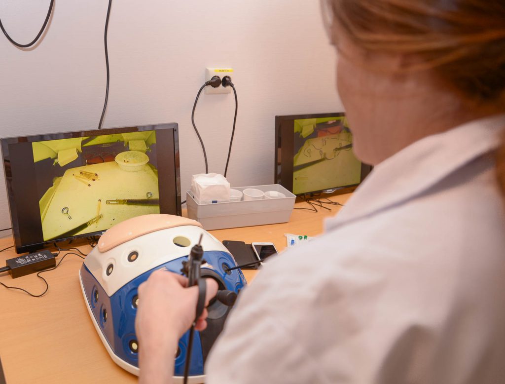 En person som holder et ratt