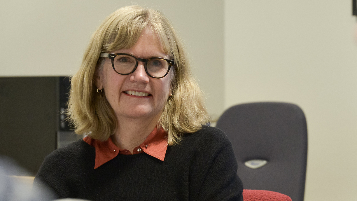 En person med briller