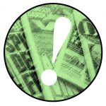 En grønn plastbeholder