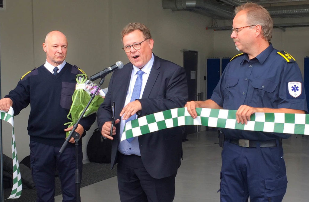 En gruppe menn i uniform