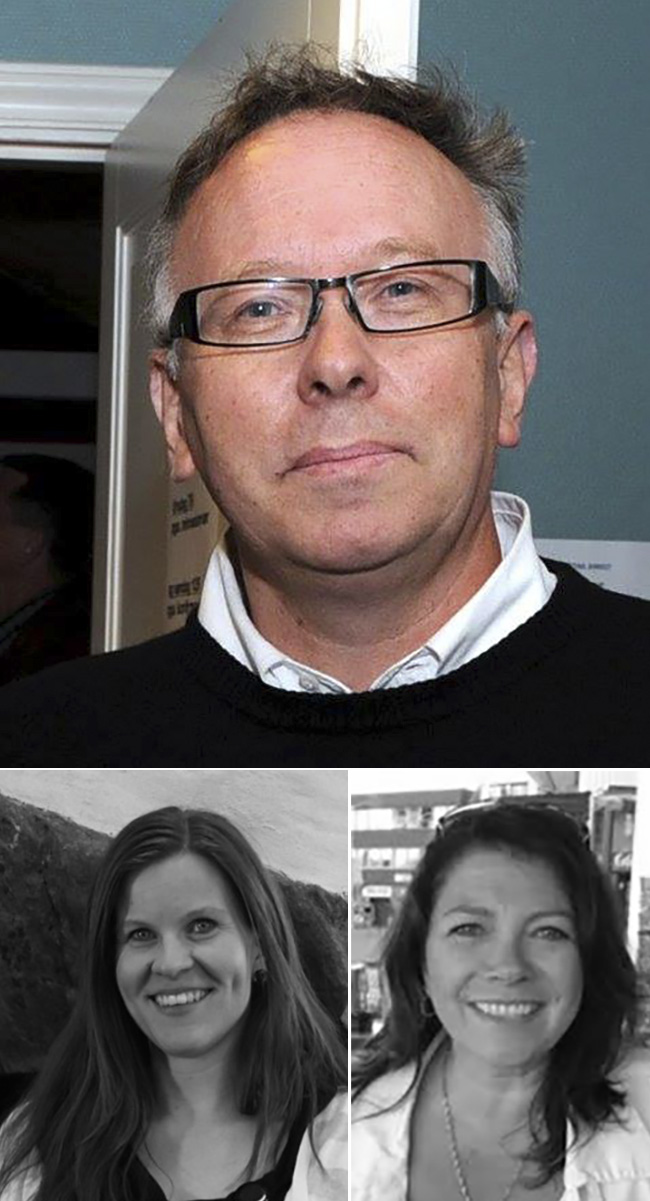 En mann og to kvinner