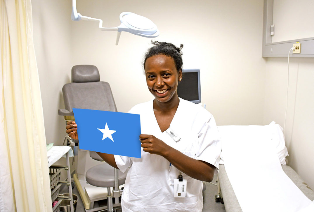 En person i en sykehusseng