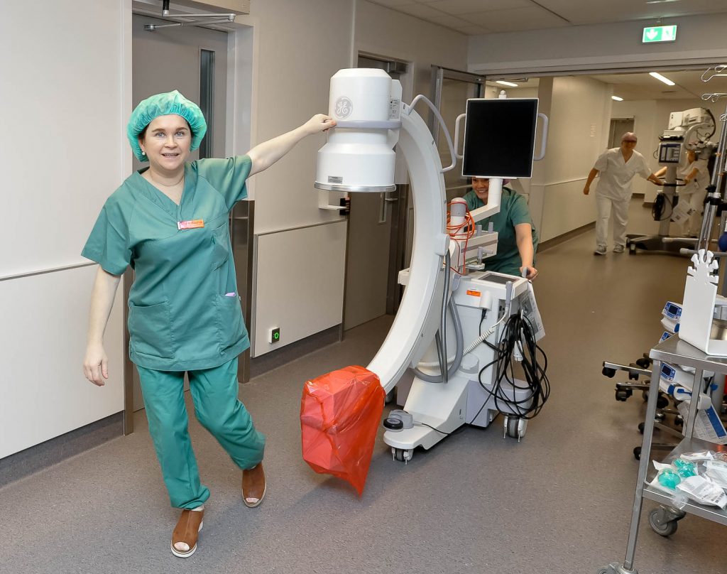 En person på et sykehusrom