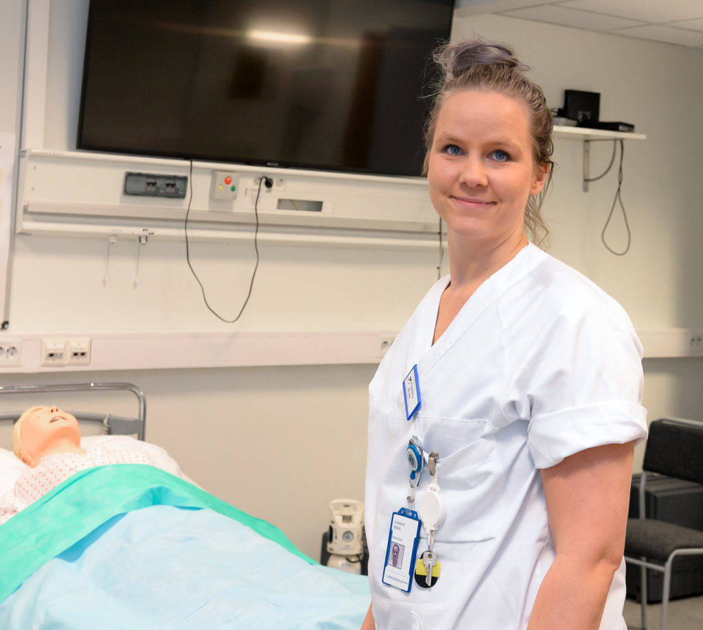 En person i en sykehusseng