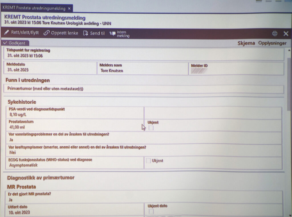 Kreftregistrering digitalt