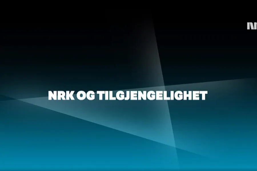 Blå bakgrunn med forskjellige fargenyanser og  hvit tekst.