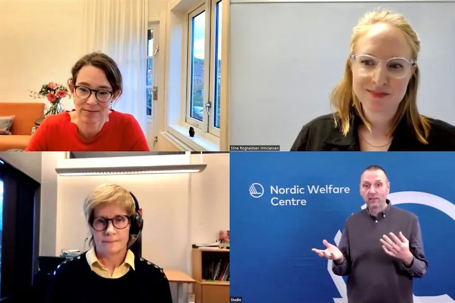 En collage av4 mennesker