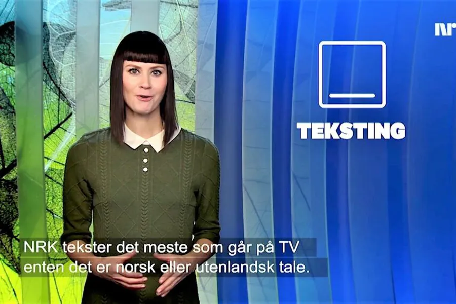 En kvinne på tv