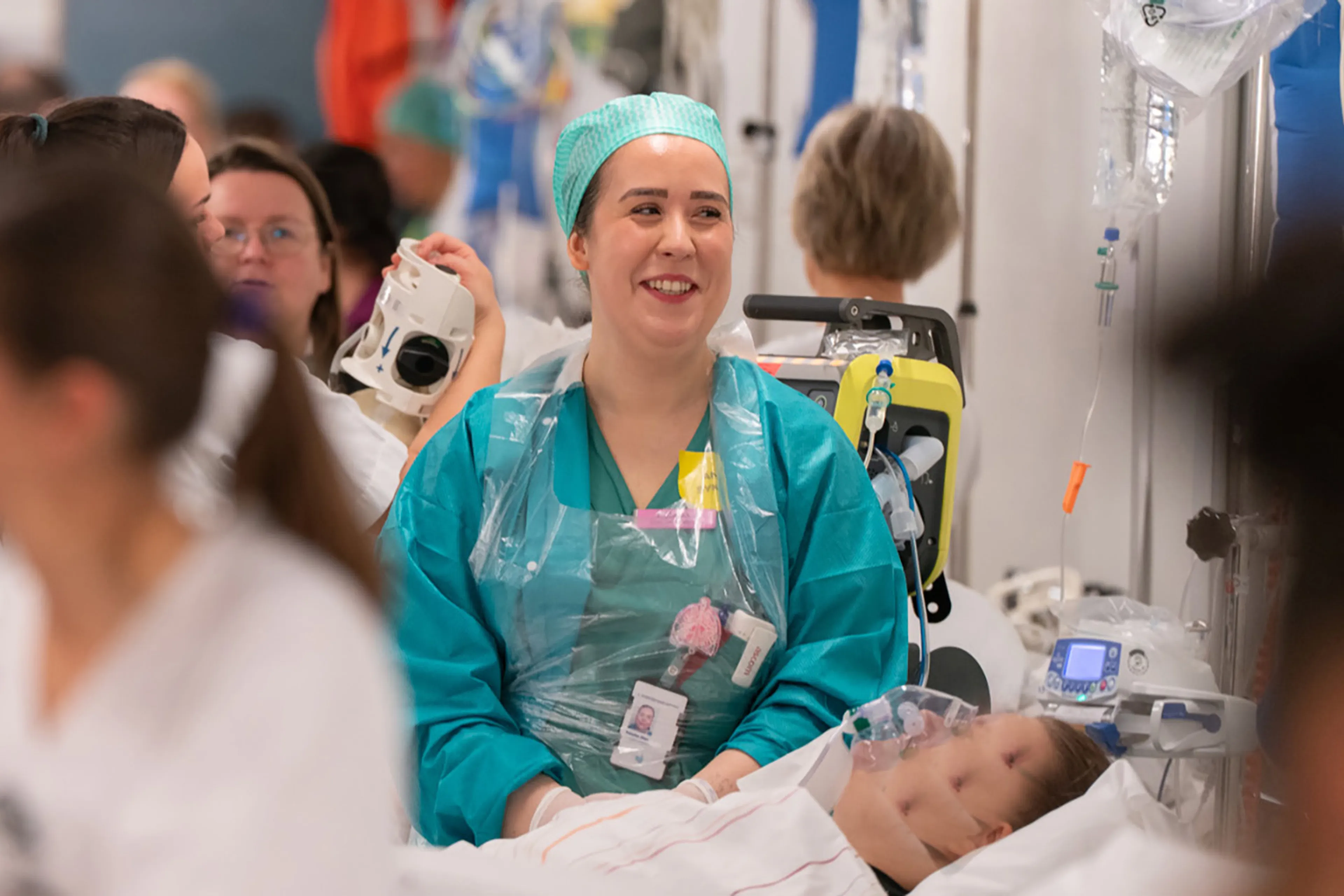 En person i en sykehusseng