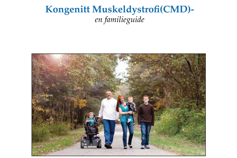 A group of people walking down a path with a stroller