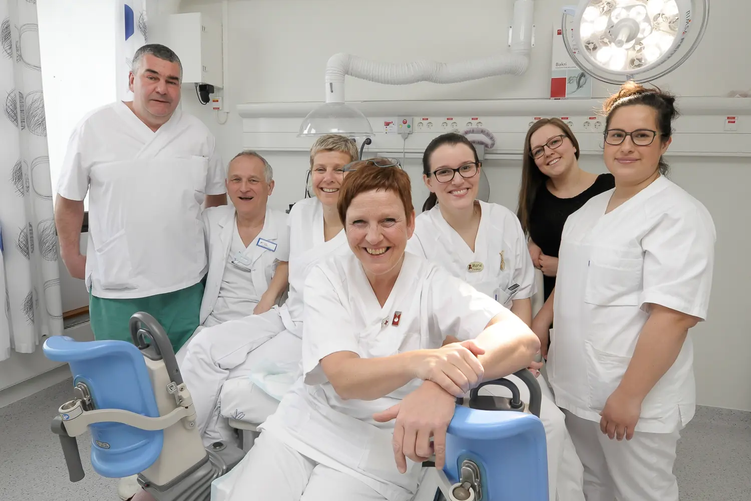 Ansatte i hvitt arbeidstøy