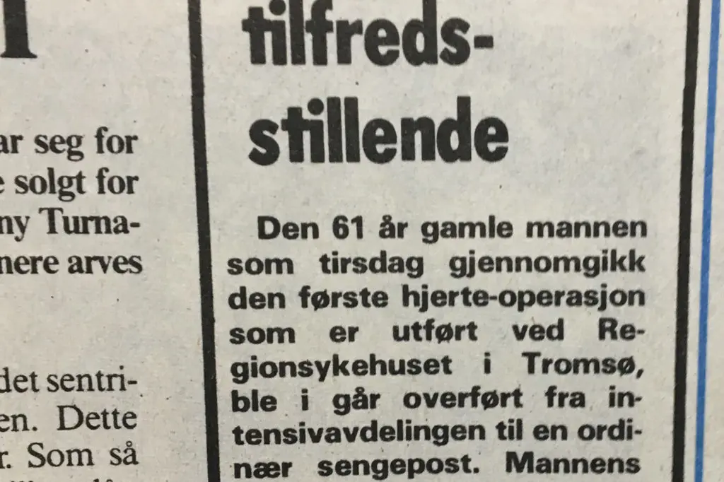 En side i en avis