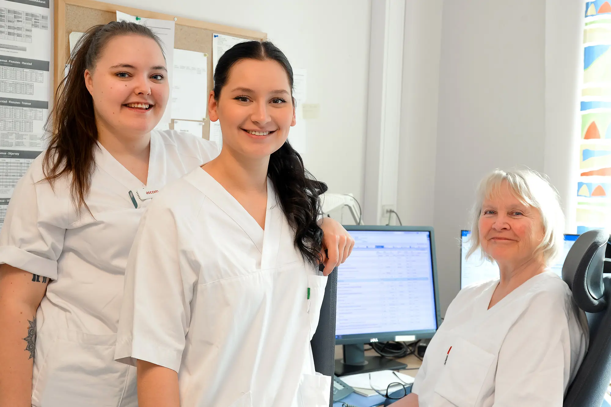 Tre kvinnelige klinikere