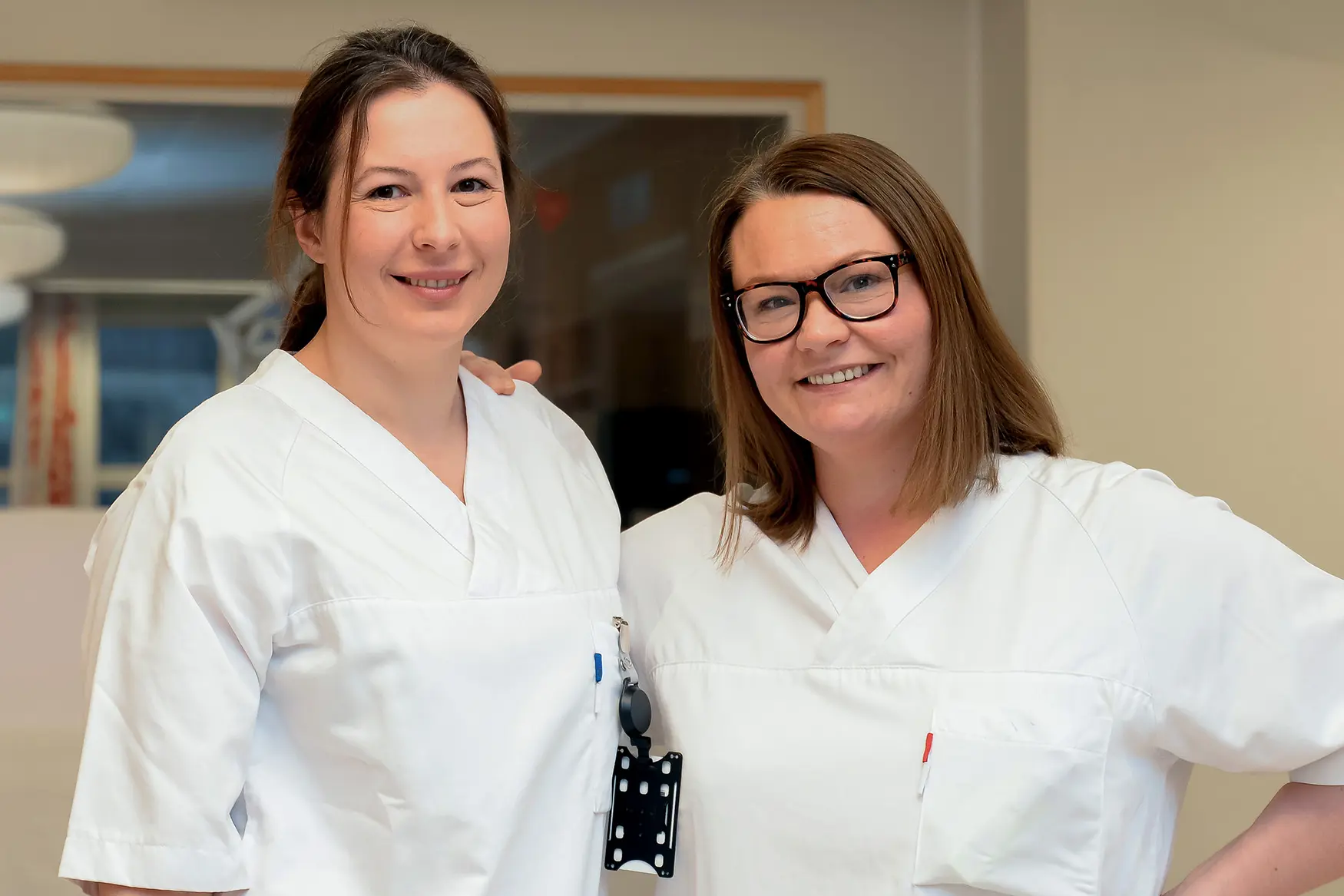 Fra venstre Ieva Martinaityte Overlege og Veronika Sørensen fra BIGH