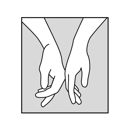 En tegning av en hånd