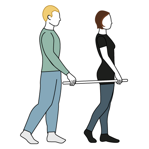 En person i et plagg