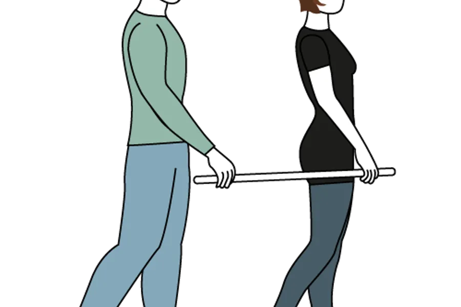 En person i et plagg