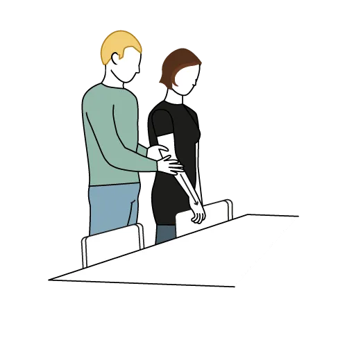 En person i et plagg