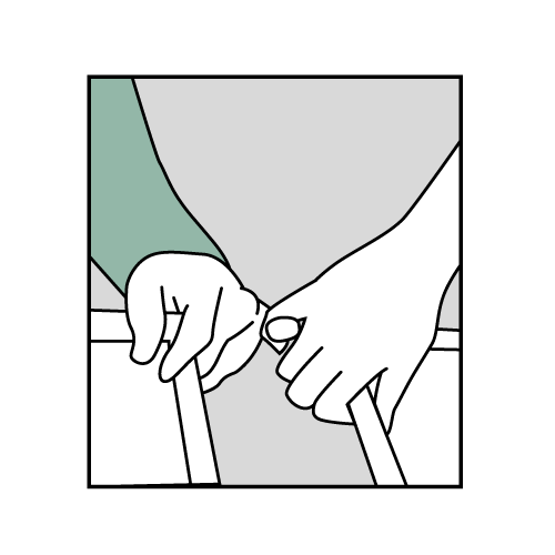 En tegning av en person